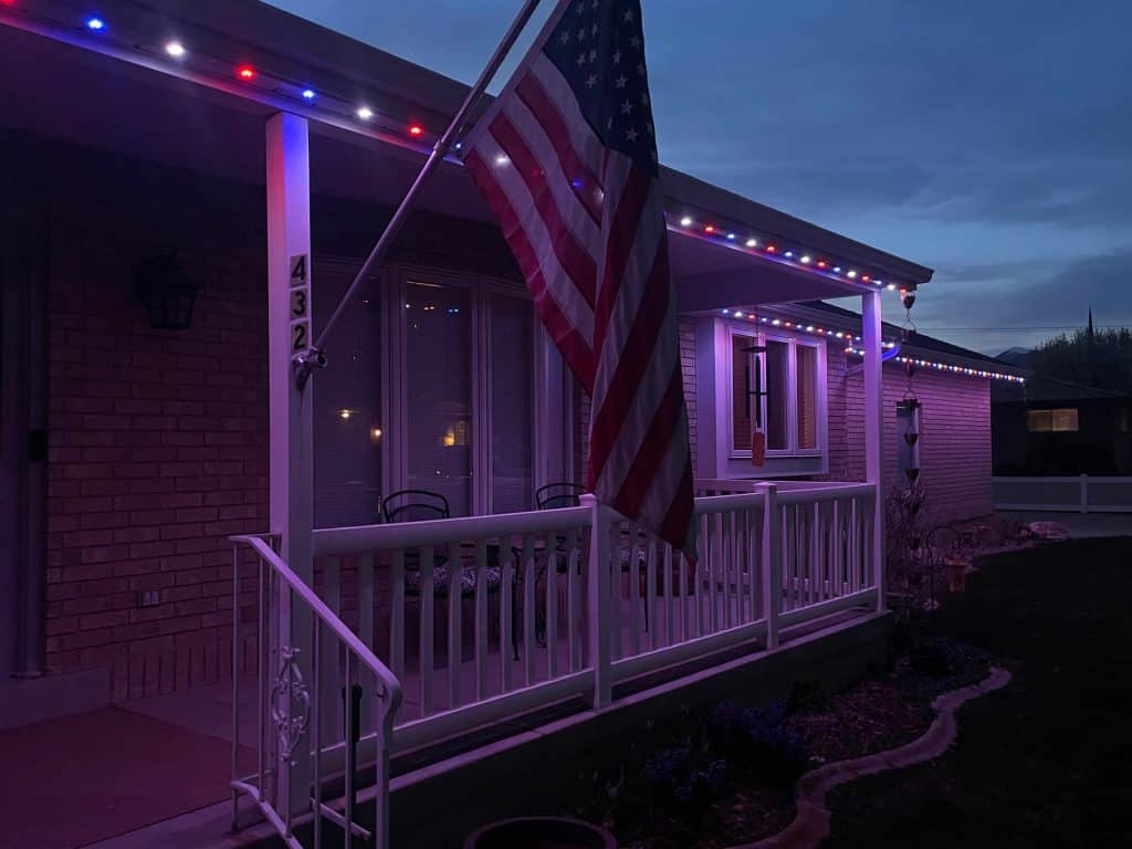 permanent outdoor lighting installation